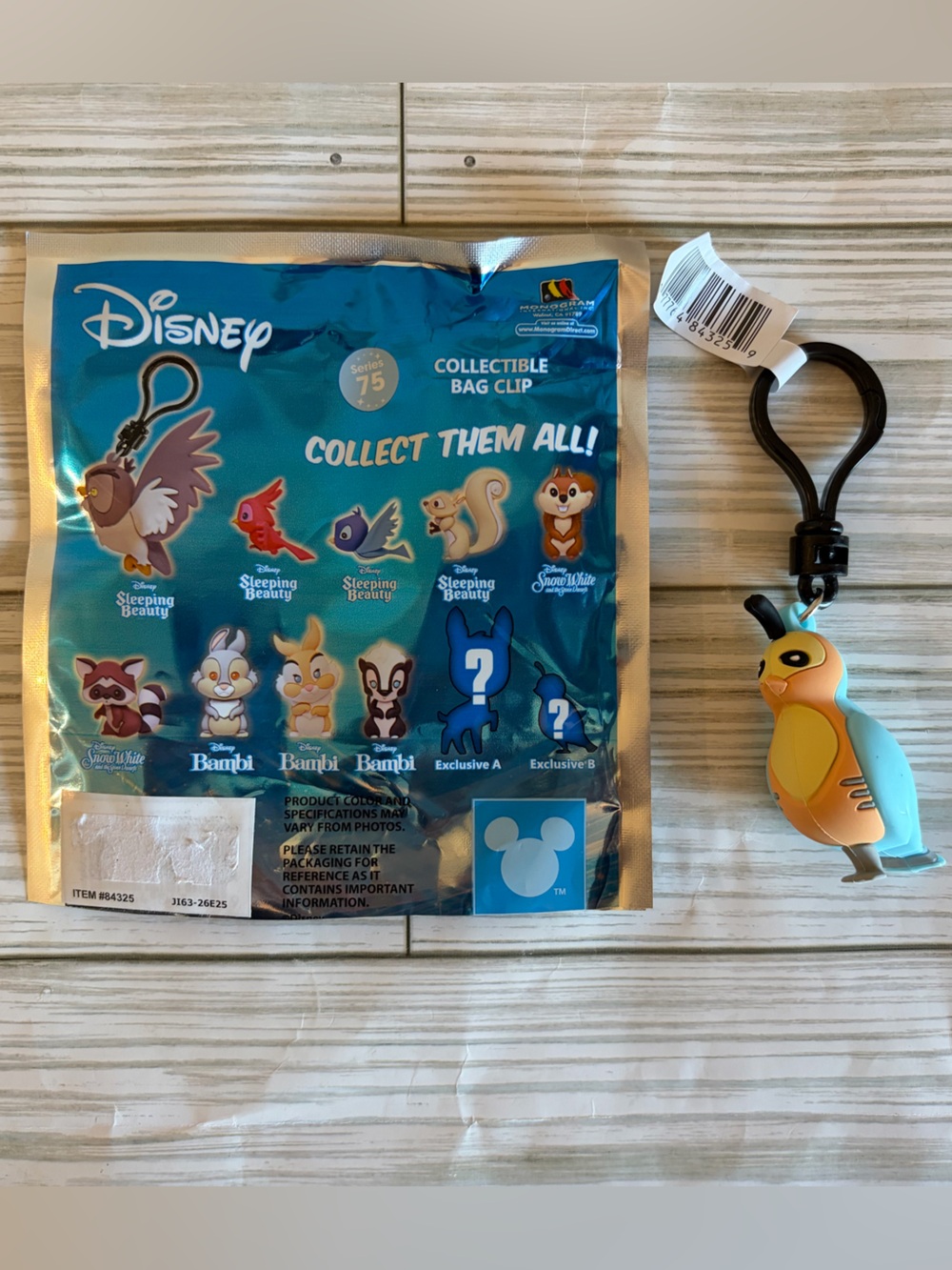 Exclusive Disney Woodland Creatures Snow White Blind Bag Figural Bag Clip